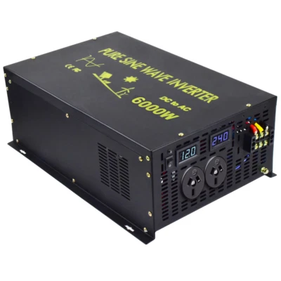 6000W Pure Sine Wave Inverter 12V DC to AC 240V Power Converter Truck Car Home - image 1 of 4