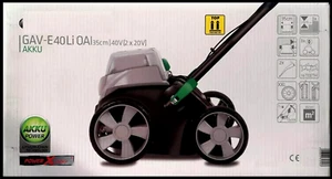 Power X-Change Akku Vertikutierer GV-E 40 Li OA, alles dabei. Akkus, Ladegerät. - Bild 1 von 12