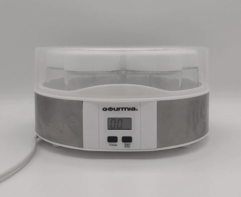 Yogurtera digital Gourmia GYM1620 con 7 frascos de vidrio de 6 oz. Foto 1 de 4