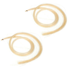 2 Hank Universal Stallion Horse Hair for Violin Bow Stringed Instruments Parts