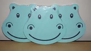 3x Baby & Kinder Tier Schaumstoffauflage - Badeknie Badewannenauflage - Nilpferd - Bild 1 von 2