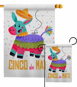 Fiesta of Mayo Garten Flagge Cinco de Sommer Deko Geschenk Hof Haus Banner - Bild 1 von 17