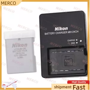 EN-EL14A Battery or MH-24 Charger for Nikon D3100 D3200 D3300 D3400 Original - Picture 1 of 9