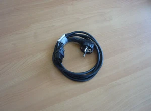 Zwarte voedingskabel toesteladapter Euronetsnoer 1,8m - Photo 1/2