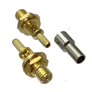 Conector micropunto L5 mampara hembra 10-32UNF RG174 RG316/188 defecto ultrasónico - Imagen 1 de 8
