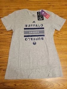 Buffalo Sabres Shirt - Adidas Womens Size Small - New with Tags! - Picture 1 of 4