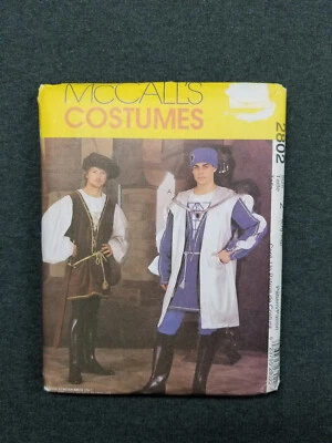 McCall's Pattern #2802 ~ Renaissance Medieval Coat Tunic Pants ~ Mens L XL FF/UC - Image 1 of 2