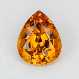 1.42ct FABULOSO CORTE PERA NATURAL CEILÁN ZAFIRO AMARILLO DORADO - Imagen 1 de 1