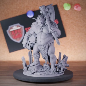 Troll de Hielo Miniatura Monstruo Jefe Gigante Mazmorras y Dragones Mini DnD 5e TTRPG - Imagen 1 de 8