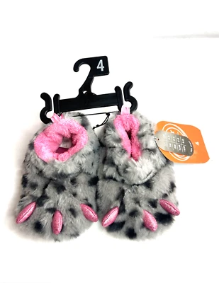 WONDER NATION Bebé Niñas Talla 4 Difuso Monstruo Rosa Garra Pie Zapatillas Botines Foto 1 de 4