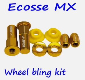 Suzuki RMZ250 APICO Kit de Bling de Ruedas Llanta Amarilla Bloqueo Tuercas Tapones Polvo - Imagen 1 de 6
