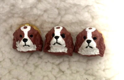 3 Art Deco Doggie Blouse, Jacket, Coat Button Covers Very cute! - Image 1 of 3