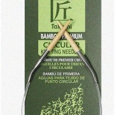 EcoCraft 9-Inch Size 4 Bamboo Circular Knitting Needles - Takumi Collection - Image 1 of 3