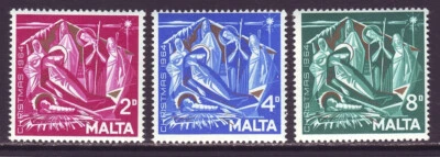 Malta 1964 SC 309-311 MNH Set Christmas - Image 1 of 3