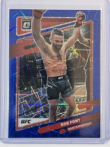 Panini Donruss Optic UFC Rob Font 2022 #18 Blue Velocity casi nuevo/como nuevo - Imagen 1 de 2