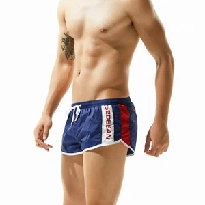 Calzoncillos boxer Seobean para hombre fitness correr deportes transpirables gimnasio hogar  - Imagen 1 de 17