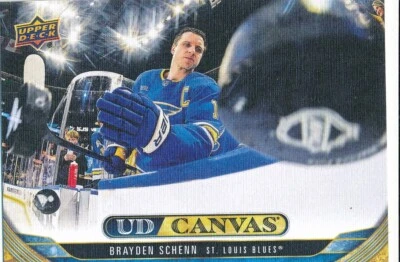 C-89 BRAYDEN SCHENN 2024-25 Upper Deck Series 1 UD CANVAS ST. LOUIS BLUES - Image 1 of 2