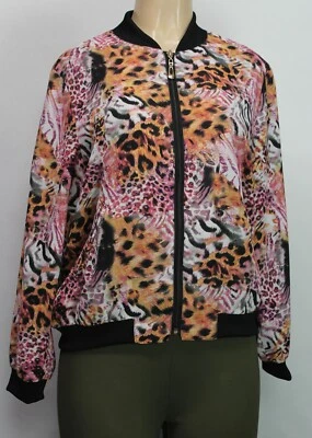 Jaqueta Draper's & Damon's manga longa estampa animal multicolorida tamanho pequeno PM - Imagem 1 de 4