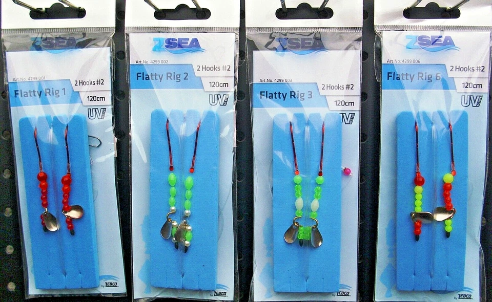 11 Zebco Brandungsvorfächer Magic Flatty Rig 1,2,3,6 Boots-u.  Brandungsvorfach - Bild 1 von 1