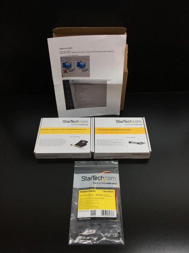 StarTech.com Lot 2 Ports and 1 Power Cables - Image 1 of 4