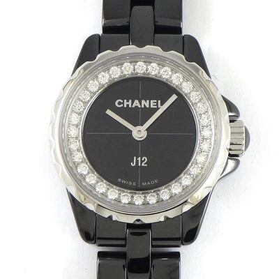 CHANEL Watch J12 XS H5235 Diamond Dial Stainless Steel Black Ceramic Quartz - Image 1 of 4