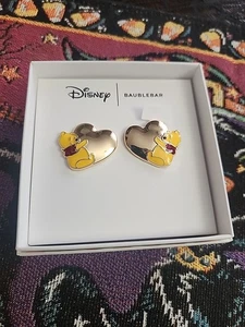 Neu Baublebar x Disney Winnie Puuh Gold Herz Ohrringe - Bild 1 von 4