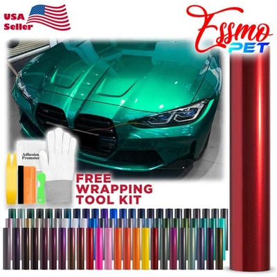 ESSMO PET Super Gloss Metallic Car Vehicle Vinyl Wrap Decal Decal Sticker Sheet - Image 1 of 4