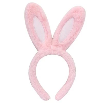  Bunny Ear Headband Adorable Bunny Headband Plush Rabbit Ear Hair Decor Hair - Image 1 of 4