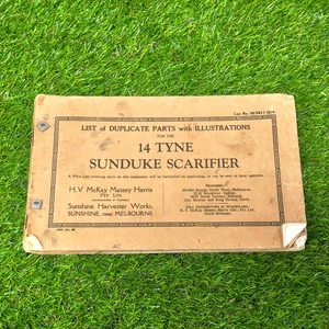 14,16,18,20 Tyne Sunduke Scarifier List of Duplicate Parts (5 Booklets) - Bild 1 von 5