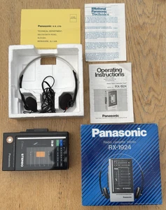 Vintage Panasonic Stereo Radio Cassette Walkman RX-1924 Boxed Fully Working - Picture 1 of 12