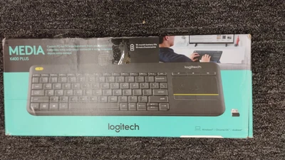 Logitech K400 Plus keyboard RF Wireless - Black - OPEN BOX NEW - B3 - Image 1 of 3