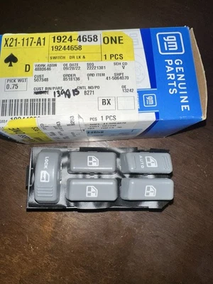 NOS GM 19244658 Genuine GM 1995-2005 Chevrolet GMC Oldsmobile Window Switch - Image 1 of 4