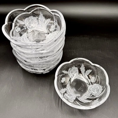 Juego de 5 cuencos de cristal Mikasa MEADOW MELODY/7 platos de caramelo de postre Mikasa MEADOW MELODY Foto 1 de 4