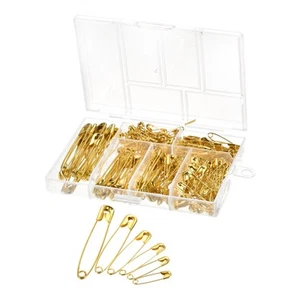 Sicurezza Spille 6 Assortimento Taglia Metallo Cucire Spille Tono Oro 240 Pack - Imagen 1 de 5