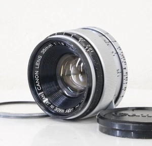 [Near MINT] Canon 35mm f/1.8 Silver Leica L L39 LTM Mount Range F From JAPAN - Picture 1 of 21