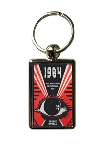 George Orwell 1984 Buchcover Metall Schlüsselanhänger - Bild 1 von 5
