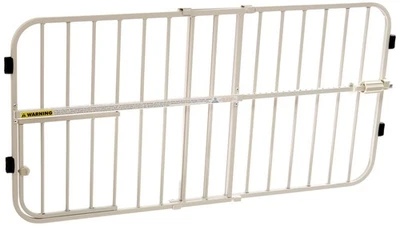 Puerta expandible de metal Carlson Lil Tuffy blanca, 38 x 1 18 Foto 1 de 4