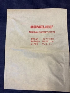 Genuine Homelite Old Stock Set of 2 Washers 58763 - Picture 1 of 2