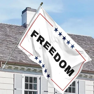 Freedom Charlie Kirk House Flag 3x5 Ft Activist & Human Rights Support Flag 150D - Picture 1 of 5