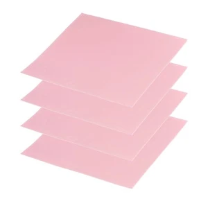 4 Pcs Thermal Pads 100x100x0.3mm for CPU GPU M.2 SSD NVMe Pink - Afbeelding 1 van 7