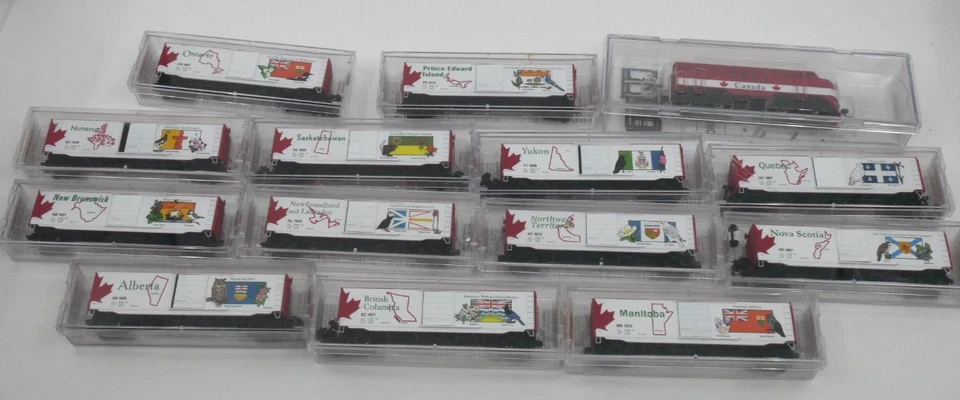 N Scale Locomotive Canadian 13 Provinces & Territory Full Set - Micro Trains - Image 1 of 4