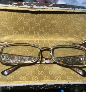 Gucci Brille. Schildpatt Muster. Gg Logo. Mit Koffer - Bild 1 von 6