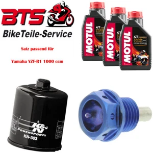 Satz 3L Öl, Filter, Ablassschraube passend für Yamaha YZF-R1 1000 ccm - Bild 1 von 1