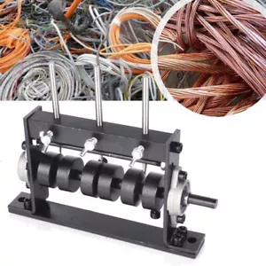 Electric Wire Stripping Stripper Machine Copper Scrap Cable Peeler & 4 blade New - Bild 1 von 11