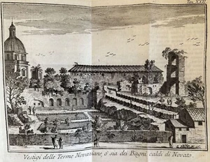 THOMAS SALMON VESTIGI DELLE TERME NOVAZIANE NOVATO ROMA ROME 1759 - Bild 1 von 2