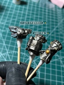 Joytoy 1/18 Shark Shaped Head Model & Mech Gloves Fit 3.75" Soldier Ranger Model - Picture 1 of 5