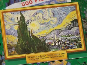 Vincent Van Gogh Art - Starry Night - 500 Piece Puzzle - Sealed Bag - Picture 1 of 4