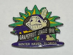 Spilla Cleveland Indian Spring Training Chief Wahoo 1996 Winter Haven FL pompelmo - Foto 1 di 2