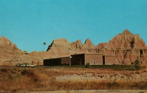 Badlands Visitor Center National Monument Cedar Pass South Dakota SD Postcard - Picture 1 of 2