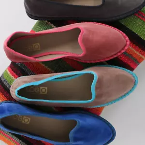 WOMAN SPANISH FRIULANE SLIPPERS VENETIAN BALLET VELVET SHOES + ZARA STICKER. - Picture 1 of 25